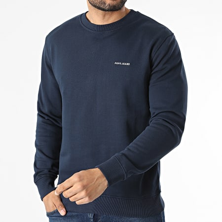 Pepe Jeans - Sweat Crewneck Basic PM5800049 Bleu Marine