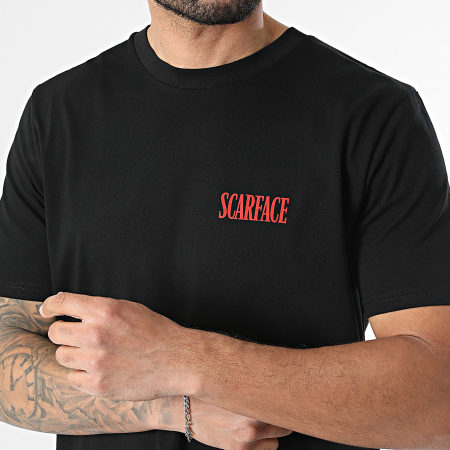 Scarface - Ensemble Tee Shirt Et Short Jogging Big Logo Back Noir