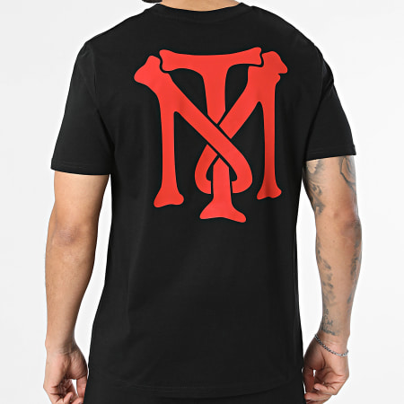 Scarface - Ensemble Tee Shirt Et Short Jogging Big Logo Back Noir