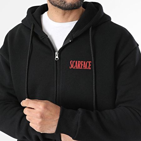 Scarface - Ensemble De Survêtement Big LogoBack Noir Rouge