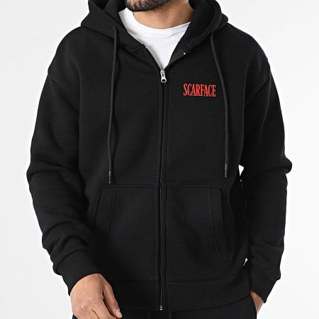 Scarface - Ensemble De Survêtement Big LogoBack Noir Rouge