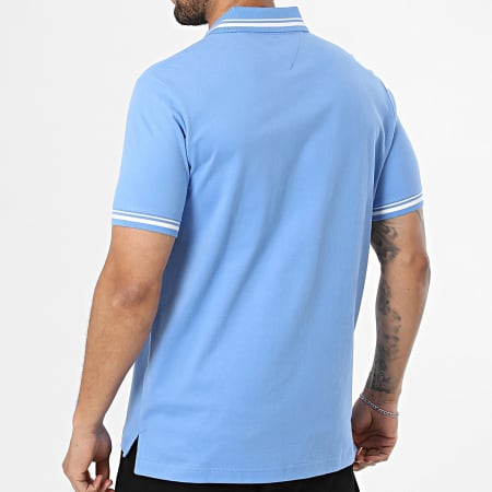 Tommy Jeans - Polo Manches Courtes Regular Fit Tipped 2700 Bleu Clair