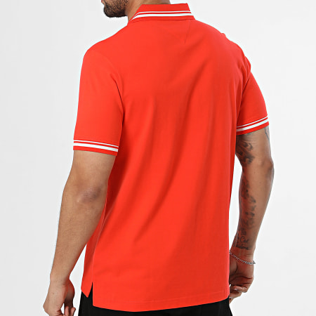 Tommy Jeans - Polo Manches Courtes Regular Fit Tipped 2700 Orange