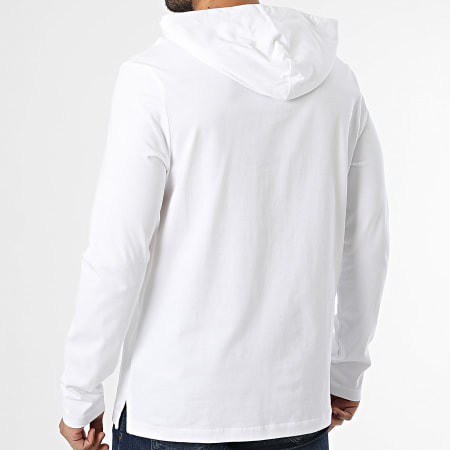 Tommy Hilfiger - Tee Shirt Manches Longues Capuche New Hooded 3117 Blanc