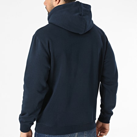 Tommy Jeans - Sweat Capuche Linear Logo 0746 Bleu Marine Foncé