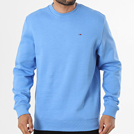 Tommy Jeans - Sweat Crewneck Flag 0741 Bleu