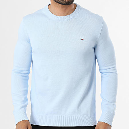 Tommy Jeans - Pullover Slim Essential 2853 Hellblau