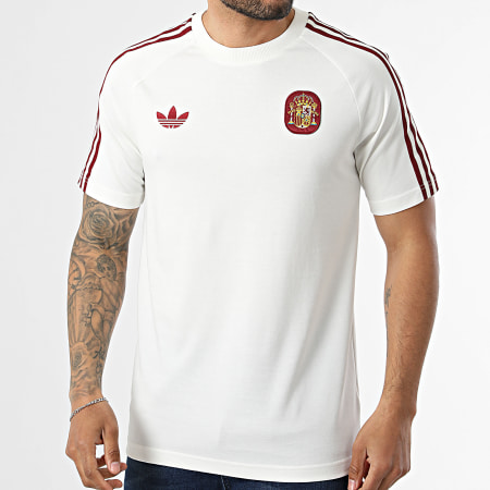 Adidas Originals - T-Shirts Spain JZ2256 Light Beige Bordeaux