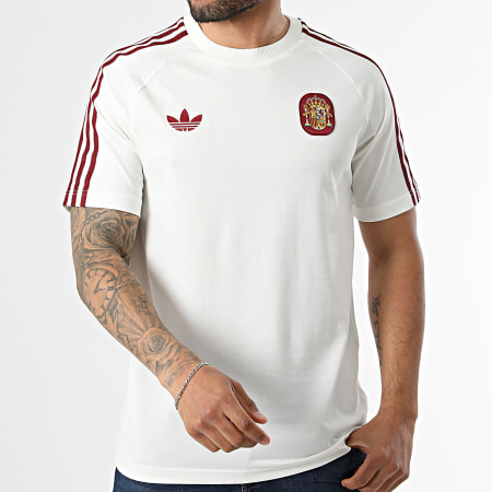 Adidas Originals - T-Shirts Spain JZ2256 Light Beige Bordeaux