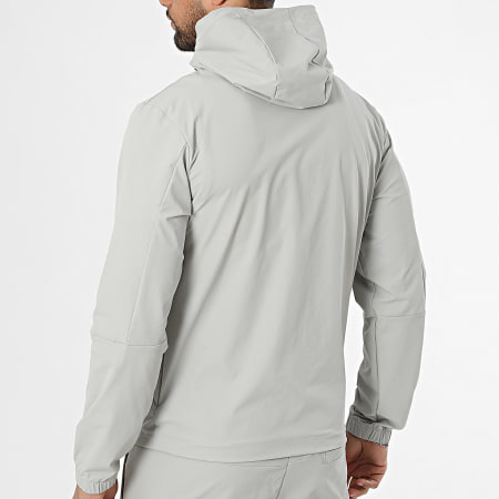 Classic Series - Conjunto Chaqueta Capucha con Cremallera y Pantalón Cargo 67A Gris Claro