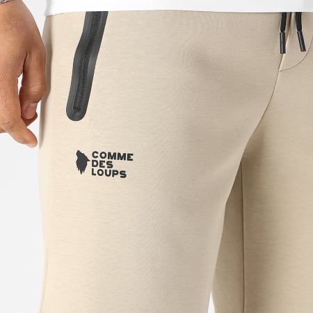 Comme Des Loups - Pantalón Corto de chándal Everest Beige