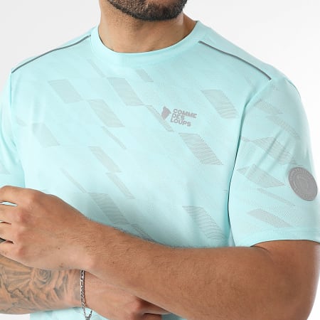 Comme Des Loups - Ensemble Tee Shirt Et Short Jogging Delta Turquoise
