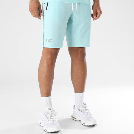 Comme Des Loups - Ensemble Tee Shirt Et Short Jogging Delta Turquoise