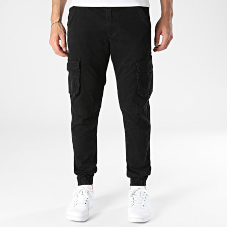 Fusional - Pack de 2 Pantalones Cargo Q05 Negro Camello