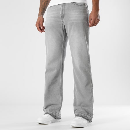 LBO - Lot De 2 Jeans Flare 3982 4095 Gris Clair Denim Bleu Denim Wash