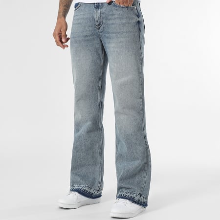 LBO - Lot De 2 Jeans Flare 3982 4095 Gris Clair Denim Bleu Denim Wash