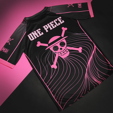 One Piece - Maillot Collector Jersey Logo Noir Rose