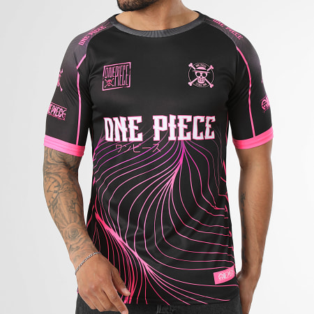 One Piece - Maillot Collector Jersey Logo Noir Rose