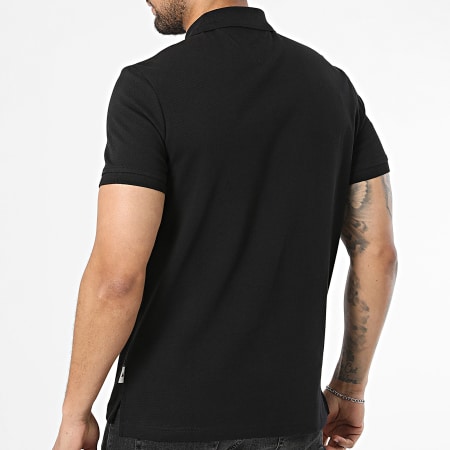 Tommy Hilfiger - Polo Manches Courtes Col Zippé Airdot 2762 Noir