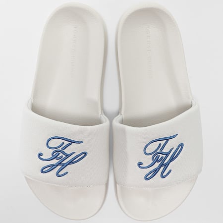 Tommy Hilfiger - Chanclas Embroidery Pool Slide 5858 Crudo