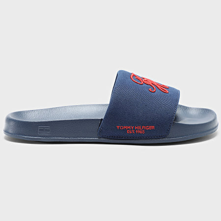 Tommy Hilfiger - Chanclas Embroidery Pool Slide 5858 Preppy Navy