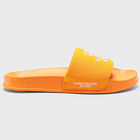 Tommy Hilfiger - Chanclas Embroidery Pool Slide 5858 Orange Hype