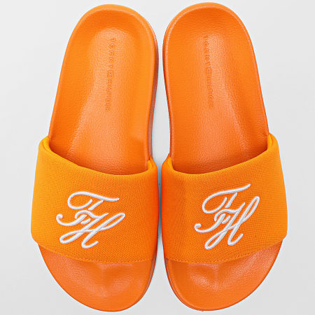 Tommy Hilfiger - Chanclas Embroidery Pool Slide 5858 Orange Hype