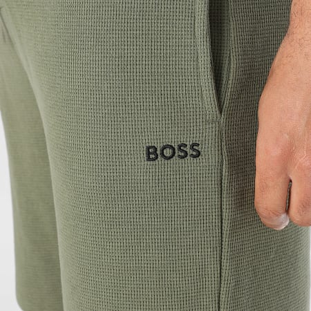 BOSS - Short Jogging Waffle 50535884 Vert Kaki