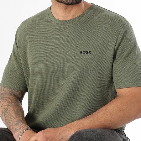 BOSS - T-Shirts Waffle 50535891 Khaki Green