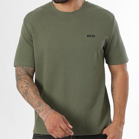 BOSS - T-Shirts Waffle 50535891 Khaki Green