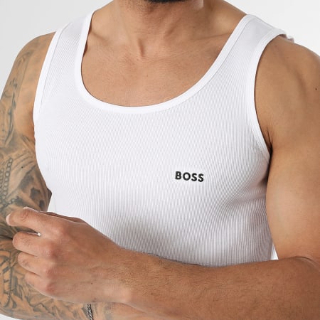 BOSS - Lot De 3 Débardeurs 50542132 Bleu Blanc Bleu Marine