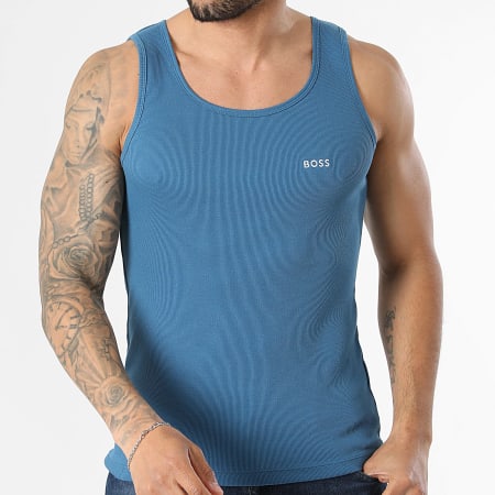 BOSS - Lot De 3 Débardeurs 50542132 Bleu Blanc Bleu Marine