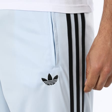 Adidas Originals - Pantalon Jogging A Bandes Firebird TP KC8010 Bleu Clair Noir