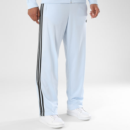 Adidas Originals - Pantalon Jogging A Bandes Firebird TP KC8010 Bleu Clair Noir