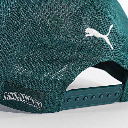 Puma - Gorra Trucker Marruecos 027078 Verde Oscuro Beige