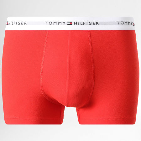 Tommy Hilfiger - Lot De 7 Boxers 3873 Noir Blanc Orange Bordeaux Bleu Marine