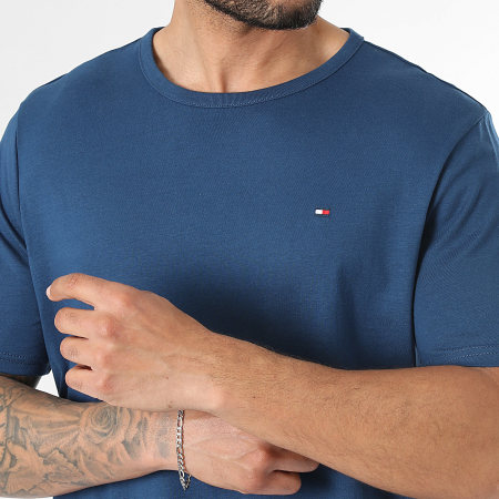 Tommy Hilfiger - Lot De 3 Tee Shirts 3870 Blanc Gris Chiné Bleu Marine