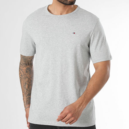 Tommy Hilfiger - Lot De 3 Tee Shirts 3870 Blanc Gris Chiné Bleu Marine