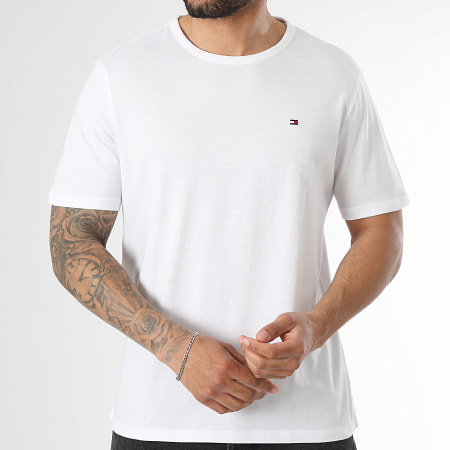 Tommy Hilfiger - Lot De 3 Tee Shirts 3870 Blanc Gris Chiné Bleu Marine