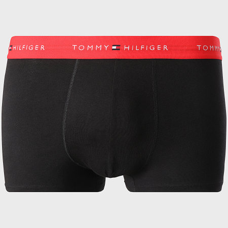 Tommy Hilfiger - Lot De 7 Boxers 3895 Noir Bleu Blanc Rouge Bordeaux