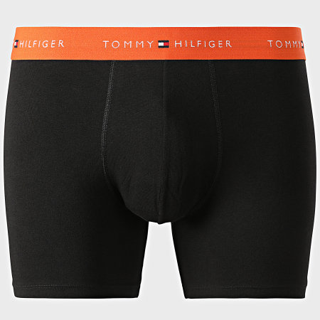 Tommy Hilfiger - Lot De 3 Boxers 3874 Noir Bleu Roi Orange