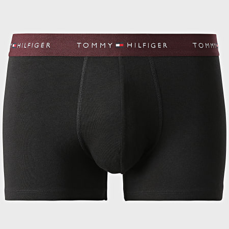 Tommy Hilfiger - Lot De 5 Boxers 3893 Noir Blanc Rouge Bordeaux