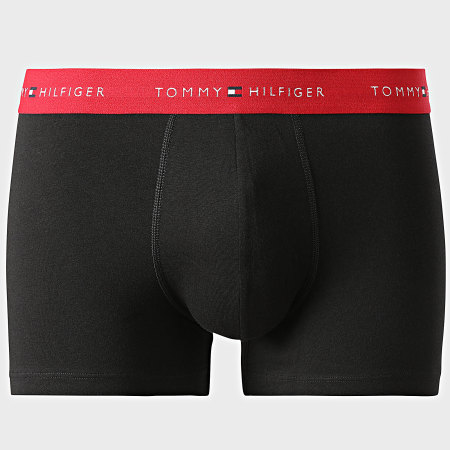 Tommy Hilfiger - Lot De 5 Boxers 3893 Noir Blanc Rouge Bordeaux