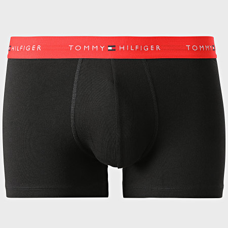 Tommy Hilfiger - Lot De 5 Boxers 3893 Noir Blanc Rouge Bordeaux