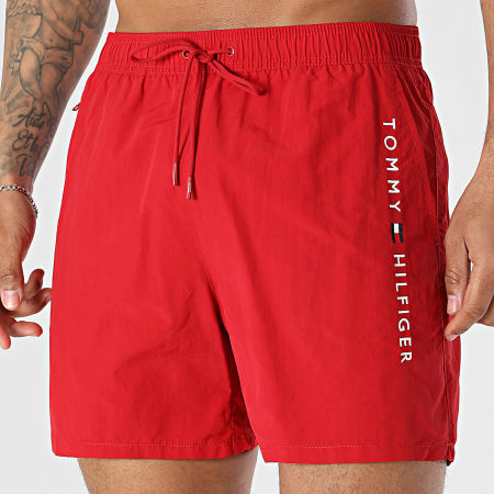 Tommy Hilfiger - Short De Bain Medium Drawstring 3748 Rouge