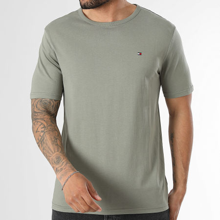 Tommy Hilfiger - Lot De 3 Tee Shirts 3870 Bleu Marine Blanc Vert Kaki