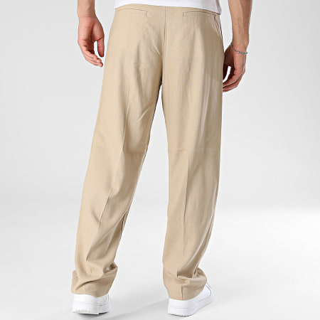 Uniplay - Pantalón chino efecto lino 601 Beige