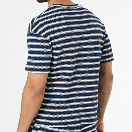 Uniplay - Tracksuit T-Shirts And Jogger Short Striped 210 212 Navy White