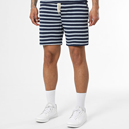 Uniplay - Tracksuit T-Shirts And Jogger Short Striped 210 212 Navy White