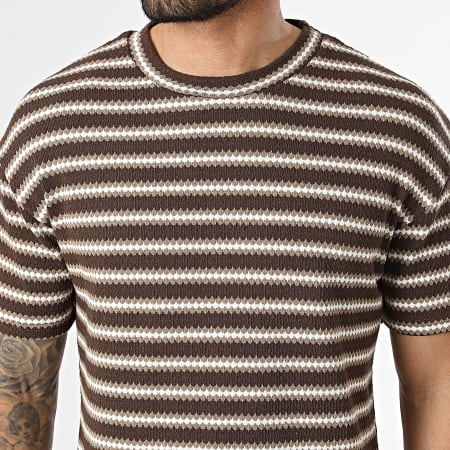 Uniplay - Tracksuit T-Shirts And Jogger Short Striped 210 212 Brown Beige White